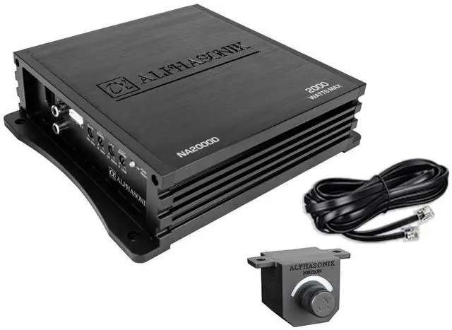 Main image of NA2000D Neuron Series 2000 Watts Max Monoblock Car Amp with 4-Way Protection Circuitry Class-D Amplifier Low & High Level Inputs (Remote Bass Knob Included)