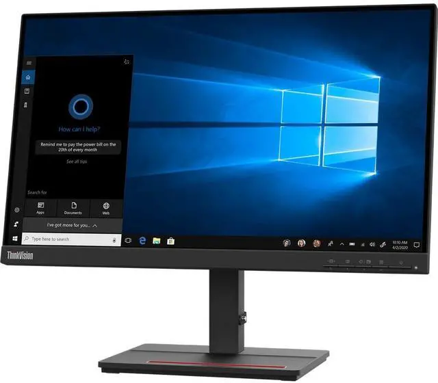 Main image of ThinkVision S24e-20 24" Class Full HD LCD Monitor - 16:9 - Raven Black