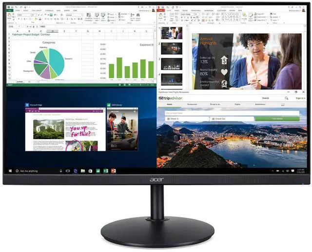 Main image of CB242Y bir 23.8" Full HD (1920 x 1080) IPS Zero Frame Home Office Monitor with AMD Radeon Free Sync - 1ms VRB, 75Hz Refresh, Height Adjustable Stand with Tilt & Pivot (HDMI & VGA Ports),Black