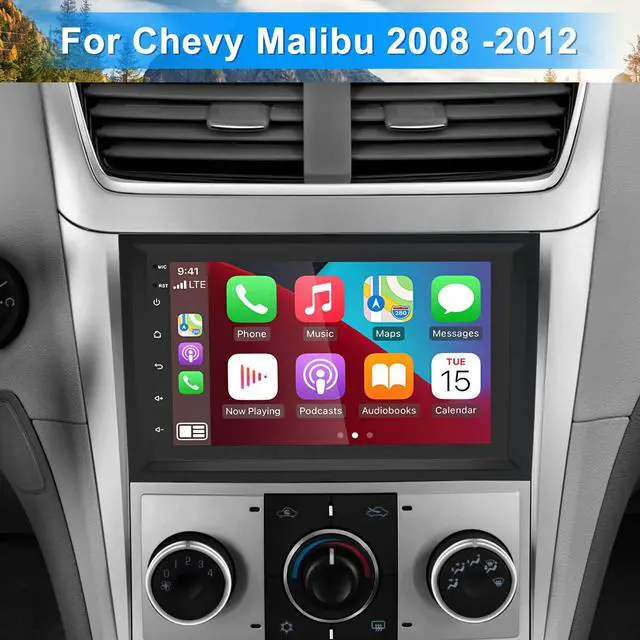 Alt view image 2 of 7 - 7'' Android 14 Car Stereo for Chevy Malibu 2008 2009 2010 2011 2012 | GPS Navigation Wireless CarPlay Android Auto Double Din Radio with Bluetooth WiFi DSP SWC Backup Camera