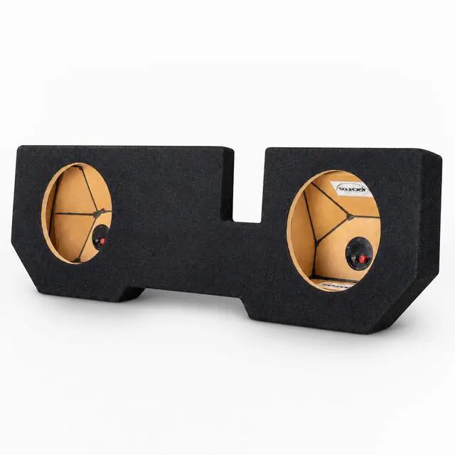 Alt view image 3 of 7 - Ram Quad Cab/ Crew Cab 2002-2018 (2019 Classic) Dual 10" Upfire Subwoofer Enclosure