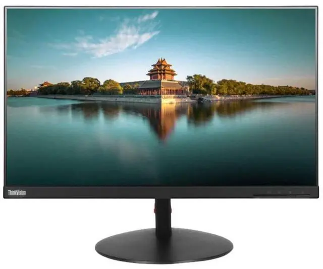 Main image of ThinkVision T24i 24" Full HD WLED LCD Monitor Raven Black 250 Nit Brightness IPS Technology, 1920 x 1080, HDMI, VGA, DisplayPort, USB Hub HDMI