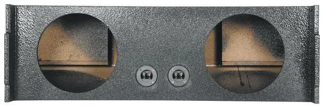 Alt view image 2 of 4 - REC97 Dual 12" Vented Subwoofer Enclosure, Tahoe/Yukon/Suburban | Fits 2002-2024 Chevy/GMC, Behind 3rd Row, MDF with Bed Liner, 41Hz Tuning, 1.9 Cu Ft Per Sub, 10" Depth