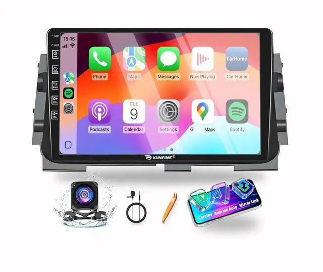 Main image of for Nissan Kicks 2018-2025 Car CarPlay Android Auto Navigation Stereo GPS Radio Reverse Camera Display 10" IPS Touchscreen Headunit Tablet Pad Media Player, if Applicable Quad Core 2G+64G