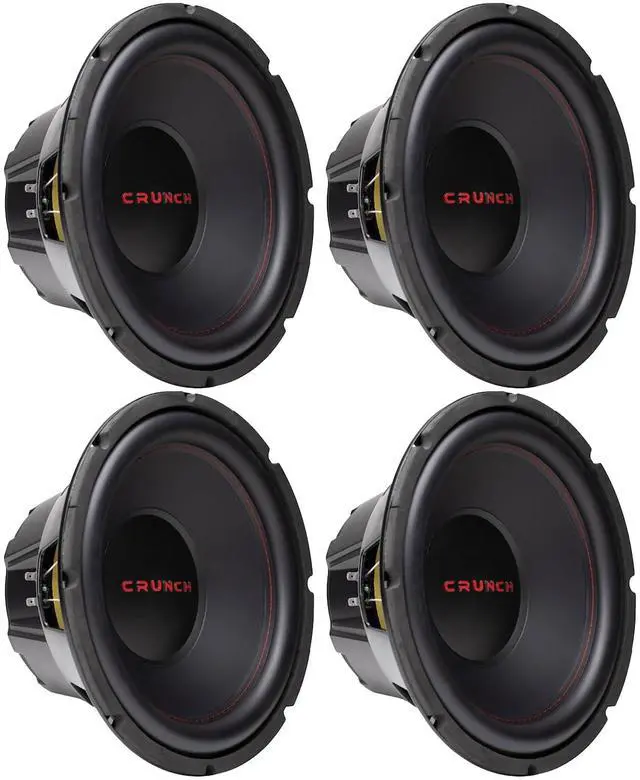 Main image of 4 Pack 12 Inch Subwoofer, 800 Watt MAX 400 Watt RMS Car Audio Speaker with 4 Ohm Dual Voice Coil