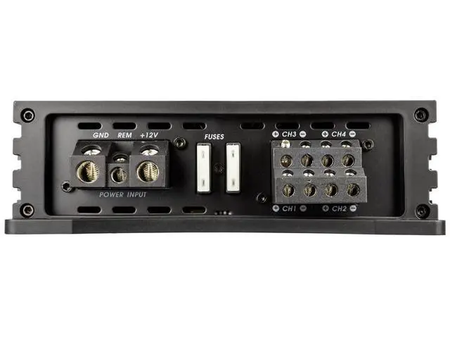 Alt view image 3 of 5 - NA1600.4 Neuron Series 1600 Watts Max 4-Channel Car Amp with 4-Way Protection Circuitry Multi-Channel Bridgeable Class A/B Amplifier Low & High Level Inputs