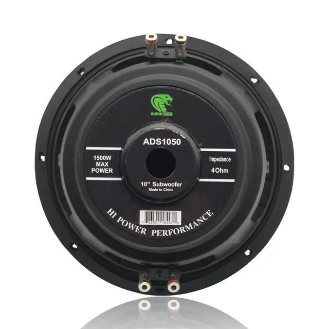 Alt view image 4 of 7 - ADS1050 10" Car Subwoofer, 3000W Max Power, 4-Ohm, Deep Bass Performance & Versatile Enclosure Options - Bundle of 2 Subwoofers