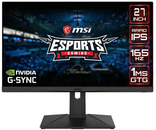 Main image of G273QPF, 27" Gaming Monitor, 2560 x 1440 (QHD), Rapid IPS, 1ms, 165Hz, G-Sync Compatible, HDMI, Displayport, Tilt, Swivel, Height Adjustable, Pivot