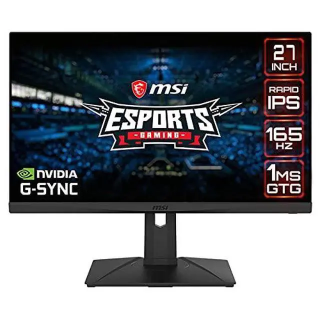 Alt view image 6 of 6 - G273QPF, 27" Gaming Monitor, 2560 x 1440 (QHD), Rapid IPS, 1ms, 165Hz, G-Sync Compatible, HDMI, Displayport, Tilt, Swivel, Height Adjustable, Pivot