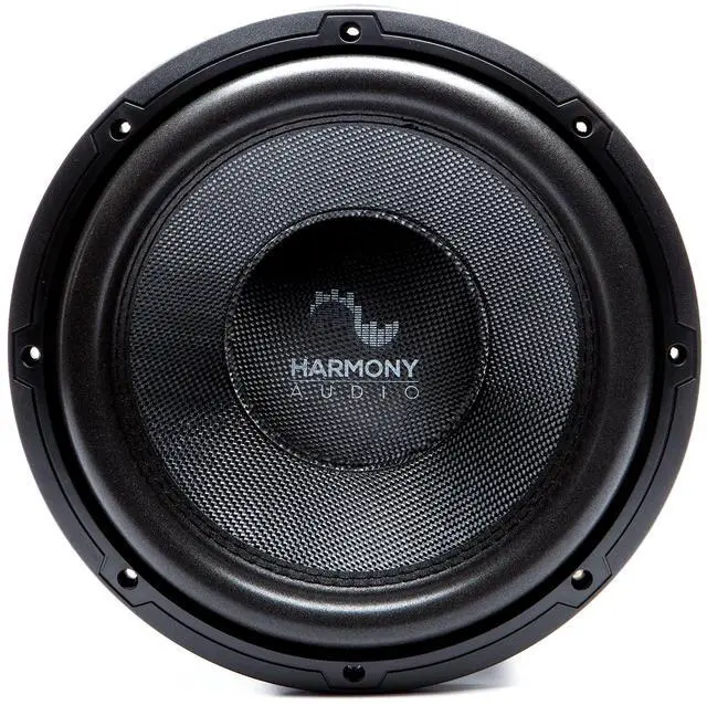 Main image of 12" Car Subwoofer Dual 4 Ohm 2200W HA-C124 Carbon Sub SPL | 12 inch competition bass, DVC voice-coil design, sealed or ported box ready, deep low-end punch, loud vehicle stereo upgrade