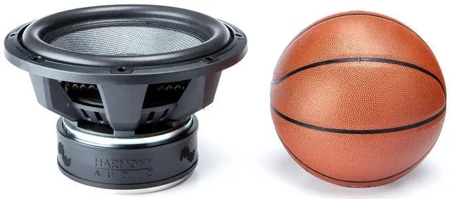 Alt view image 2 of 7 - 12" Car Subwoofer Dual 4 Ohm 2200W HA-C124 Carbon Sub SPL | 12 inch competition bass, DVC voice-coil design, sealed or ported box ready, deep low-end punch, loud vehicle stereo upgrade