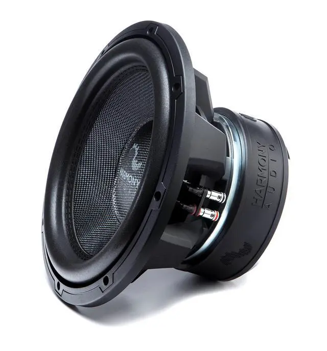 Alt view image 5 of 7 - 12" Car Subwoofer Dual 4 Ohm 2200W HA-C124 Carbon Sub SPL | 12 inch competition bass, DVC voice-coil design, sealed or ported box ready, deep low-end punch, loud vehicle stereo upgrade