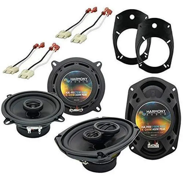 Main image of Fits 1994-2001 Dodge Ram Replacement Speakers R5 R69 Package | Front and rear factory upgrade kit for trucks, direct bolt-in install, restores clear full-range sound, matched set