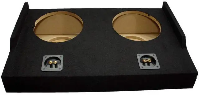 Main image of Fits 2015-2025 Ford F-150 SuperCab Ext Cab Dual 10" Subwoofer Sub Box ASC | 10 inch custom extended truck enclosure, space saving behind seat design, easy bass upgrade install, amp and wiring ready
