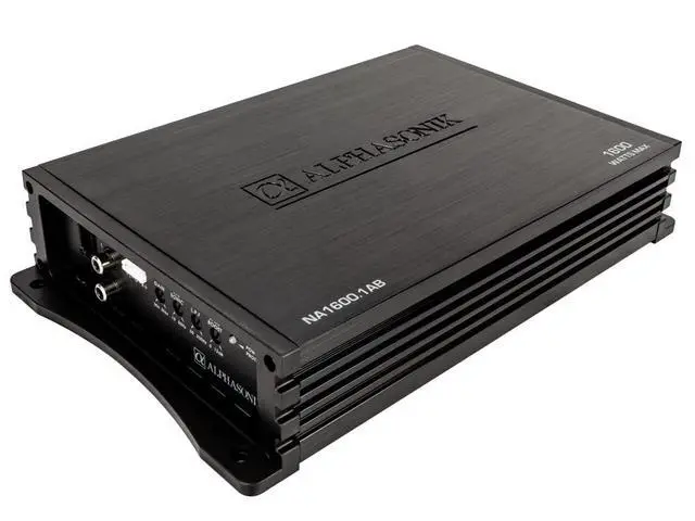 Alt view image 2 of 7 - NA1600.1AB Neuron Series 1600 Watts Max Monoblock Car Amp with 4-Way Protection Circuitry Multi-Channel Bridgeable Class A/B Amplifier Low & High Level Inputs (Remote Bass Knob Included)