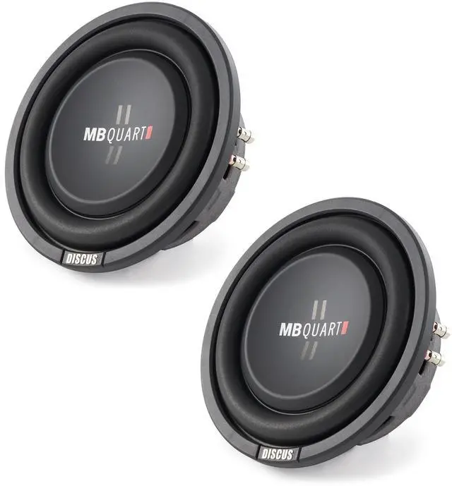 Main image of 8 Inch 400 Watt MAX 200 Watt RMS 4 Ohm Dual Voice Coil, 2-Pack | Shallow Slim Subwoofer for Car Audio Sound System, Single Speaker