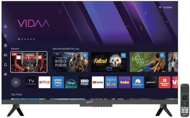 Main image of SC-3220VTV 32 VIDAA LED SMART TV w/Built-in WiFi, 3 HDMI (ARC), USB Media Player for Photos/Music, AC/DC Car Cord Included, Speakers + Remote, Sleep Timer, 178° Wide Viewing Angles