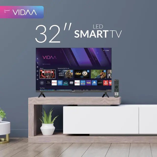 Alt view image 3 of 7 - SC-3220VTV 32 VIDAA LED SMART TV w/Built-in WiFi, 3 HDMI (ARC), USB Media Player for Photos/Music, AC/DC Car Cord Included, Speakers + Remote, Sleep Timer, 178° Wide Viewing Angles