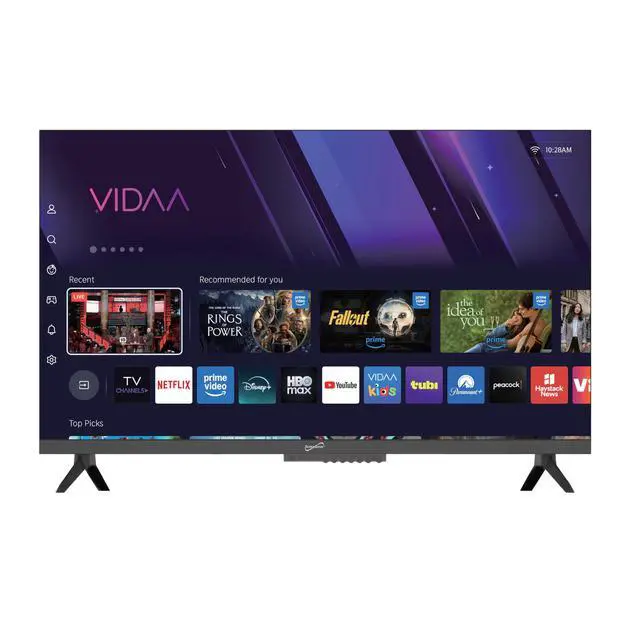 Alt view image 5 of 7 - SC-3220VTV 32 VIDAA LED SMART TV w/Built-in WiFi, 3 HDMI (ARC), USB Media Player for Photos/Music, AC/DC Car Cord Included, Speakers + Remote, Sleep Timer, 178° Wide Viewing Angles