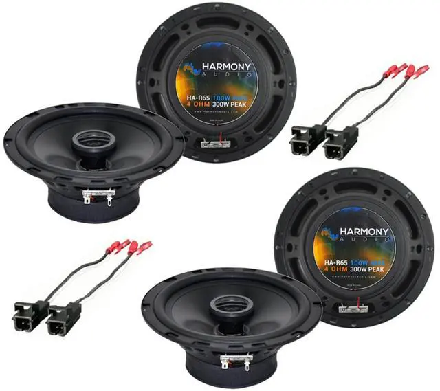 Main image of Fits 2002-2009 Chevy Trailblazer 6.5" Speaker Replacement | 6.5 inch door upgrade pair, factory harness included, plug-and-play install, no splicing needed, smooth highs and solid bass