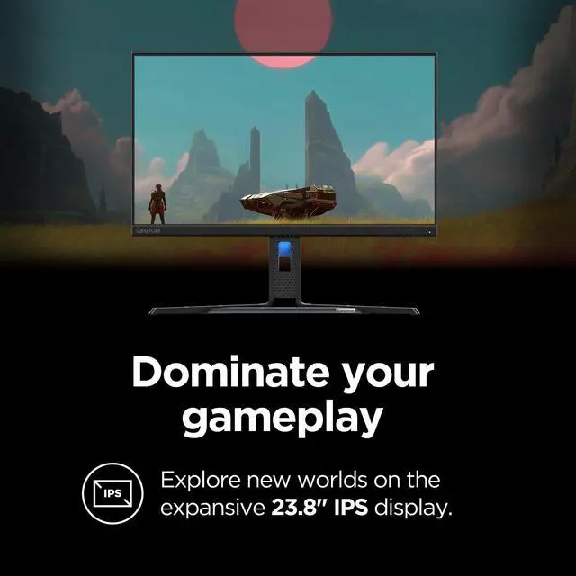 Alt view image 3 of 7 - Legion R24e - Gaming Monitor - 23.8" Flat FHD - 180 Hz - 1ms Response - AMD FreeSync - HDRDecode, HDMI 2.1, DP 1.4, Audio - Lift/Tilt/Pivot/Swivel Stand - Raven Black