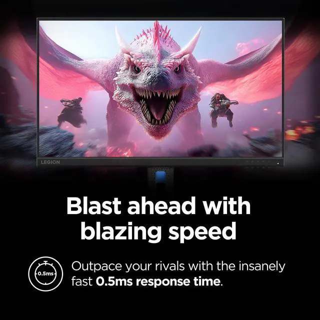 Alt view image 4 of 7 - Legion R24e - Gaming Monitor - 23.8" Flat FHD - 180 Hz - 1ms Response - AMD FreeSync - HDRDecode, HDMI 2.1, DP 1.4, Audio - Lift/Tilt/Pivot/Swivel Stand - Raven Black