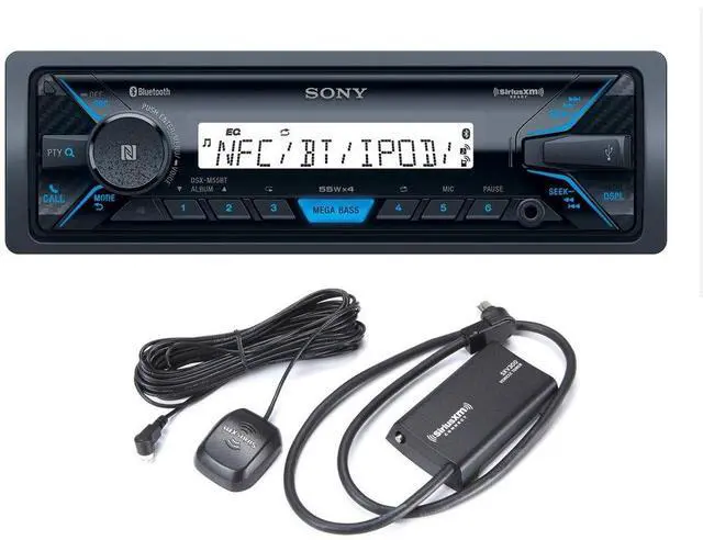 Main image of DSX-M55BT Marine Receiver with Bluetooth and Sirius XM Tuner Bundle
