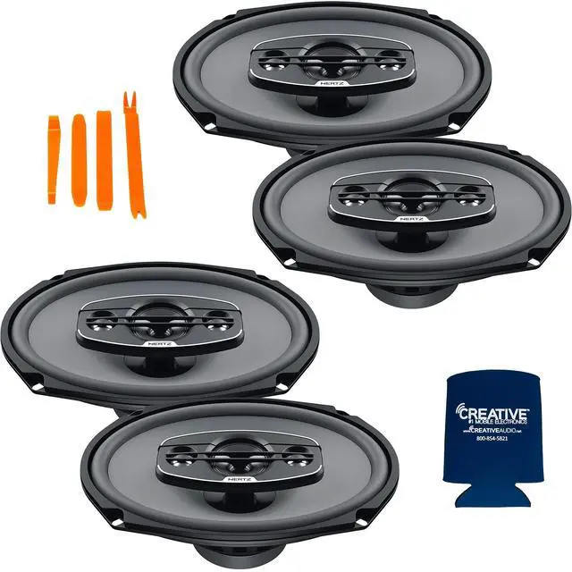 Main image of Audio 2 Pairs of X-690 UNO Series 6x9 4-Way Coaxial Speakers
