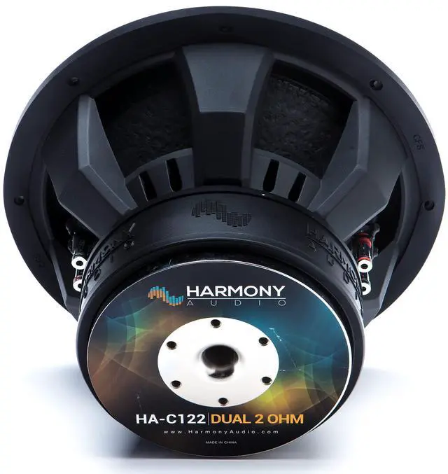 Alt view image 6 of 6 - 12" Car Subwoofer Dual 2 Ohm 2200W HA-C122 Carbon Sub SPL | 12 inch competition bass, DVC voice-coil design, ported enclosure ready, deep hard-hitting lows, loud trunk sound system