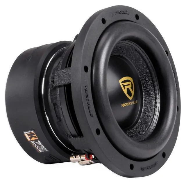 Alt view image 2 of 6 - W8K9D2 8" Car Subwoofer, Dual 2-Ohm, 2000W Peak/500W RMS, 2-Pack | CEA Rated, K9 Series, Cast Aluminum Basket, 122 Oz Double Stacked Magnet, Non-Pressed Paper Cone, Foam Surround, OFC Wire