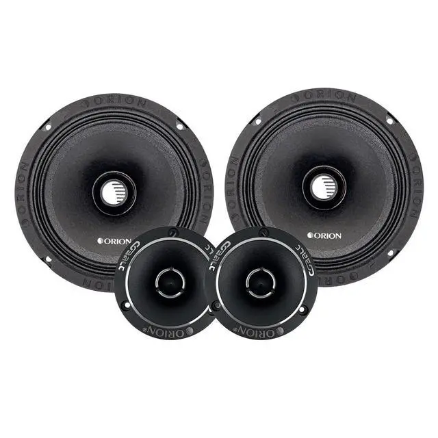Alt view image 2 of 5 - Cobalt Complete Mid & High Speaker Package Includes 2X 6.5 Midrange Loudspeakers & 2X 3.8 Aluminum Super Tweeters with Built-in Crossovers Perfect for Car & Truck Stereo Sound Systems