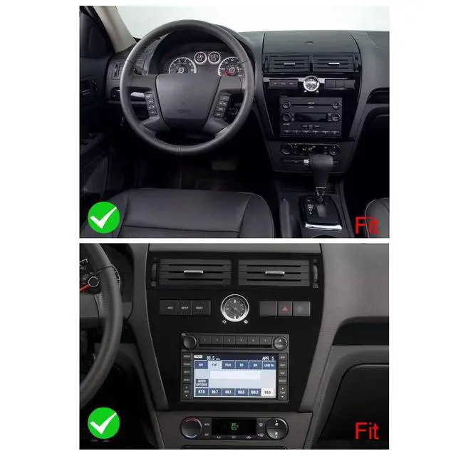 Alt view image 2 of 7 - 2+64G Car Radio for Ford Fusion Explorer 2006-2009, 7" Touch Screen Radio for Ford F150 2004-2008 Head Unit Focus 2004-2006, Edge 2007-2009 Mustang Stereo with Wireless Carplay Android GPS Navi