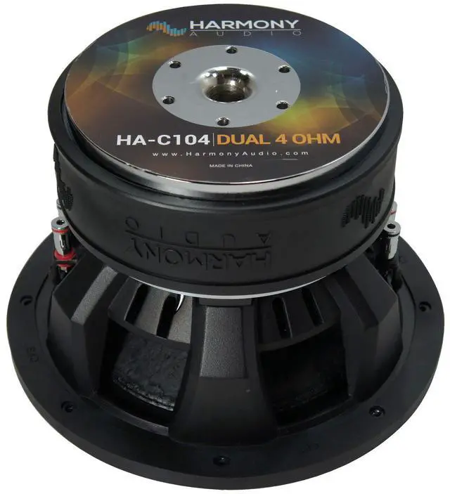 Alt view image 7 of 7 - 10" Competition Subwoofer Dual 4 Ohm Pair 2000 Watt Subs | Matched twin bass drivers, flexible wiring impedance, high SPL output, 2-piece package for demanding systems, 10 inch size