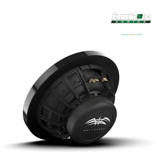 Alt view image 5 of 6 - Recon 8-BG RGB | High Output Component Style 8" Marine Coaxial Speakers with Black Grille and RGB Backlighting