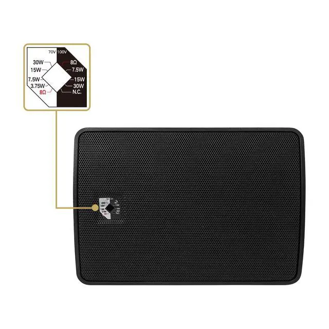 Alt view image 5 of 7 - Pair of 4.5" Outdoor Surface-Mount Speakers (TARVOS-4B-PAIR) | IP56 weatherproof Enclosure, Adjustable Bracket, 4.5" Woofer, 70V/100V/8, for Home & Commercial Installations, Black