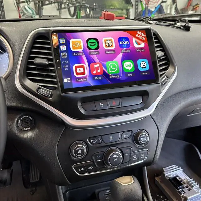 Main image of Android 13.0 Car Stereo Radio Player for Jeep Cherokee 2015-2018 10 Inch Touch Screen Car Audio Receiver with GPS Navigation Bluetooth Head Unit Supports Backup Camera(2G+32G)