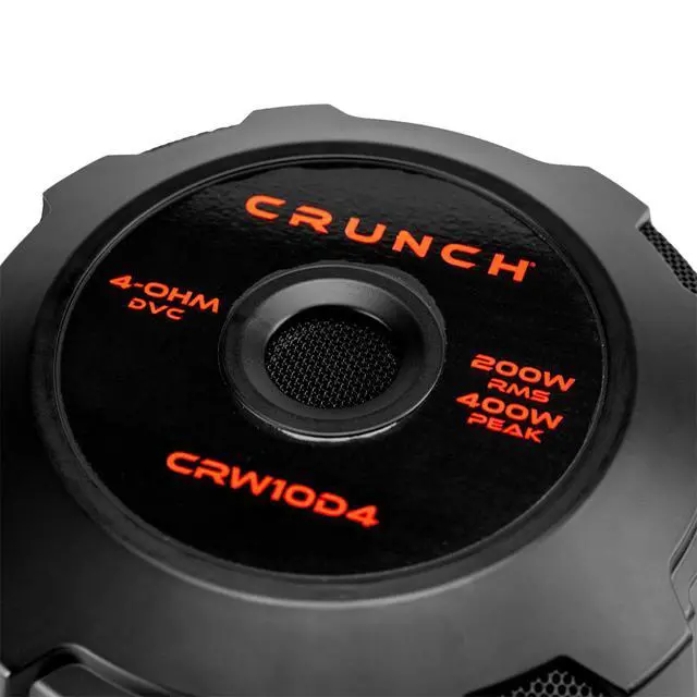 Alt view image 4 of 6 - 2 Pack CRW10D4 10" 400W MAX 200W RMS 4 Ohm Dual Voice Coil Car Audio Subwoofer Speaker with Spade Terminals for Sealed or Vented Enclosure