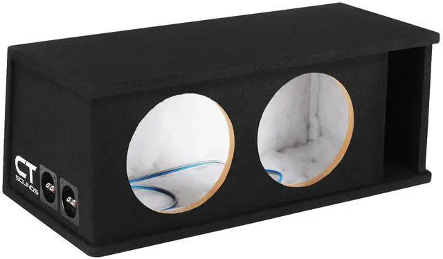 Main image of CT2X10 Dual 10 Kerf Port Universal-Fit Car Subwoofer Box