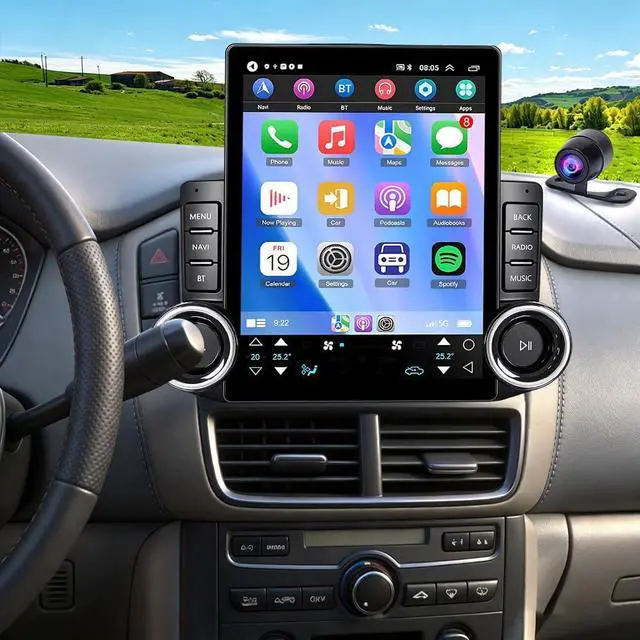 Main image of Android 15 Double Din 9.7" Car Radio Stereo for Honda Pilot 2003-2008 | 9.7" Touch Screen Upgrade Head Unit with Wireless CarPlay & Android Auto Bluetooth 5.0/WiFi/GPS/SWC/FM/Backup Camera 2+32G