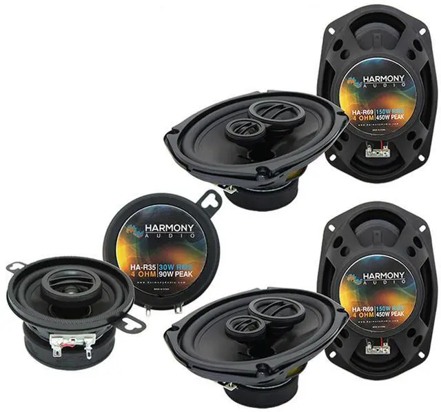 Main image of Fits Toyota Camry 2007-2011 Speakers 6x9 and 3.5" Bundle | Factory replacement upgrade kit, HA-R69 and HA-R35 dash set, 3.5 inch size, direct plug-in install, restores full clear sound