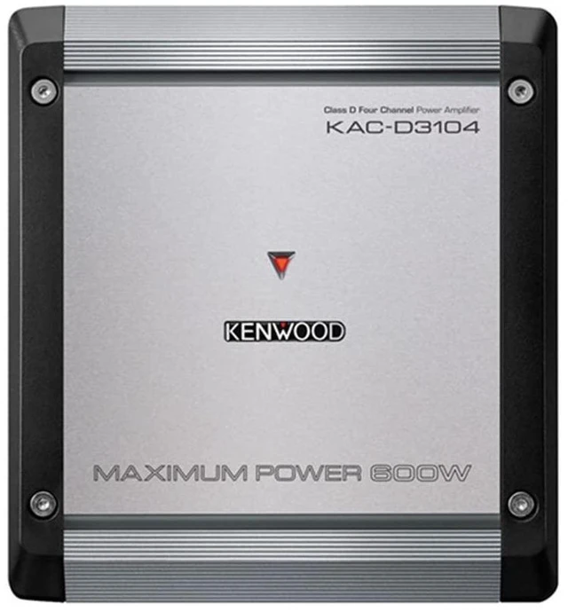Main image of KACD3104 Class D 4-Channel Power Amplifier; Max Power 600W; RMS 50W x4 (4); RMS 75W x4 (2); Variable High and Low Pass Filter; Bass Boost