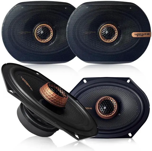 Main image of 4X WZ68PTi 6x8-Inch Super Coaxial Speaker Pair, 4 Ohm, 960W Max, 320W RMS, 92dB Sensitivity, Ferrite Woofer & PEI Dome Tweeter for Pro Car Audio