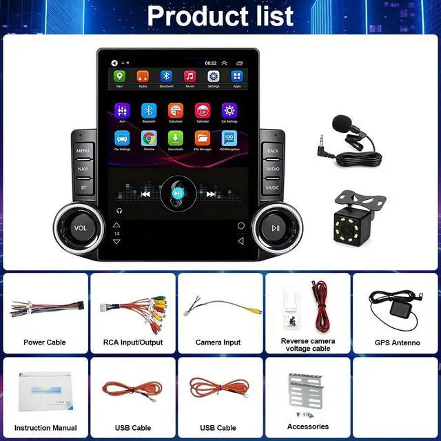 Alt view image 2 of 7 - 9.7 inch Car Stereo for Cadillac Escalade ESV 2003 2004 2005 2006,5G WiFi 2+32G Touch Screen Radio for Cadillac Escalade Android 15 Head Unit with Carplay Android GPS Navigation with Backup Camera