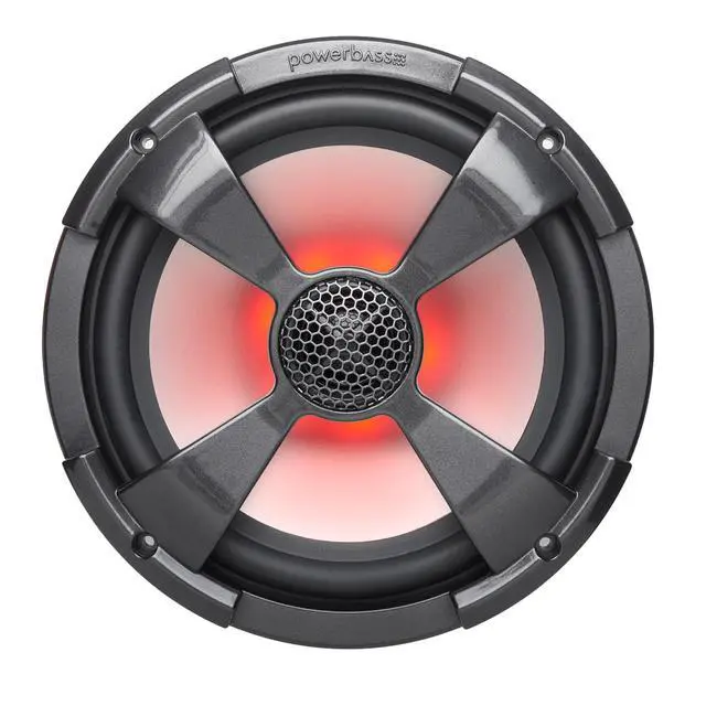 Alt view image 3 of 5 - XL-82SST - 8" Shallow Mount Coaxial Speakers with RGB LED, Powersports/Marine - Pair