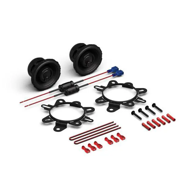 Alt view image 5 of 6 - P1V2-25 Punch P1 2.5 3-Way Coaxial Speakers (Pair) | Upgrade Sound Clarity for Factory Systems, 4-Ohm Full Range, 75-Watts RMS / 150-Watts Peak
