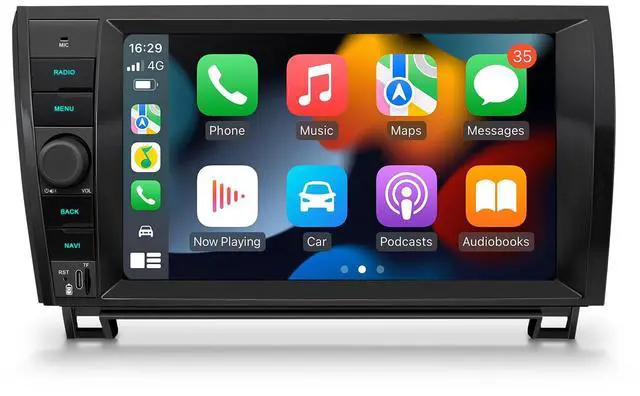 Main image of Android 14 Car Stereo for Toyota Tundra 2007-2013 Toyota Sequoia 2008-2017, 9 Inch IPS Touch Screen Head Unit GPS Navigation Bluetooth Built-in DSP Support CarPlay Android Auto 4G LTE (4+64G)