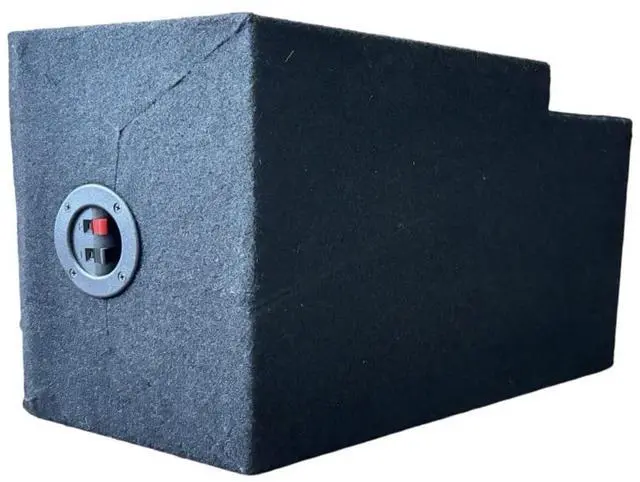 Alt view image 3 of 4 - Single 10" Sealed Subwoofer Enclosure Compatible with Maverick 2022-2026 - Fits Under Rear Seat Driver Side-5/8 MDF Wood