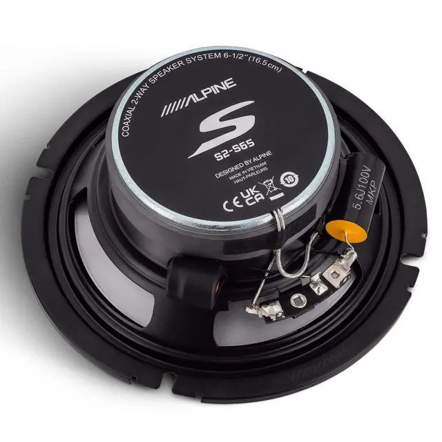 Alt view image 5 of 7 - S2-S65, S Series 6.5" 2-Way Hi-Res Speakers + Foam Baffle Kit Bundle