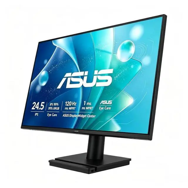 Alt view image 3 of 7 - 25" FHD IPS 120Hz 1ms MPRT Eye Care Gaming Monitor | Adaptive-Sync, Frameless, HDMI, DisplayPort, VGA, Low Blue Light, Flicker Free, Wall Mountable