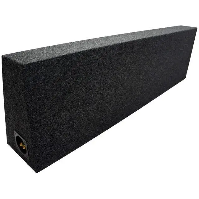 Alt view image 4 of 4 - Dual 10 Inch Truck Sub Box Regular Cab Subwoofer Enclosure 5/8" MDF ASC | Empty unloaded speaker cabinet for custom builds, gray finish, space-saving fit, pairs with aftermarket woofers and amps